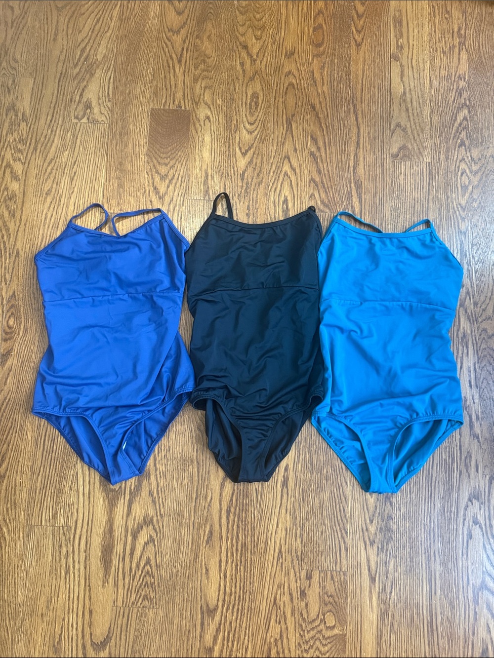 balera Leotard Bundle - Royal Blue, Black, Teal Blue